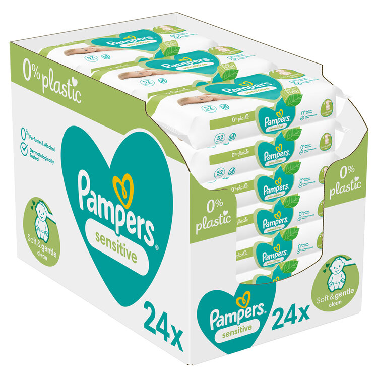 Pampers Sensitive Baby Dětské Čisticí Ubrousky 24 x 52 ks Pampers