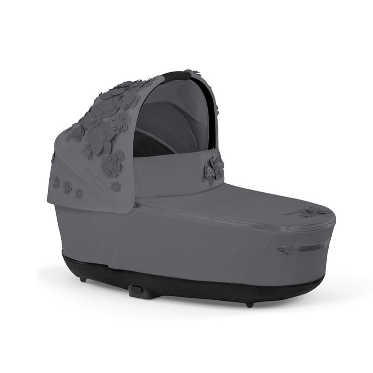CYBEX Priam 4.0 Lux Carry Cot Simply Flowers Collection dark grey Cybex