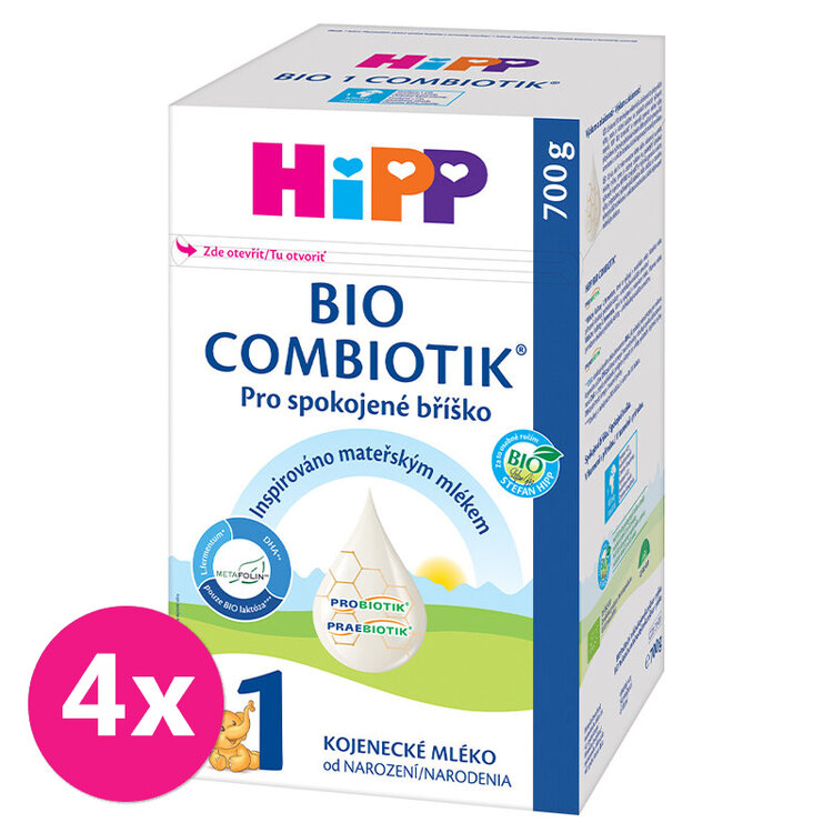 4x HiPP BIO ComBIOTIK® 1 Mléko počáteční 700 g HiPP
