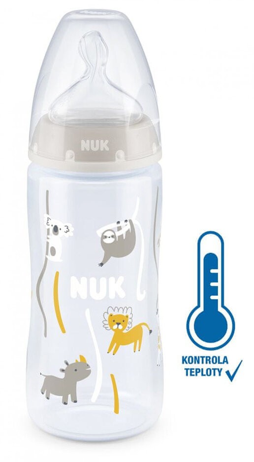 NUK FC+ láhev s kontrolou teploty 300 ml - béžová Nuk