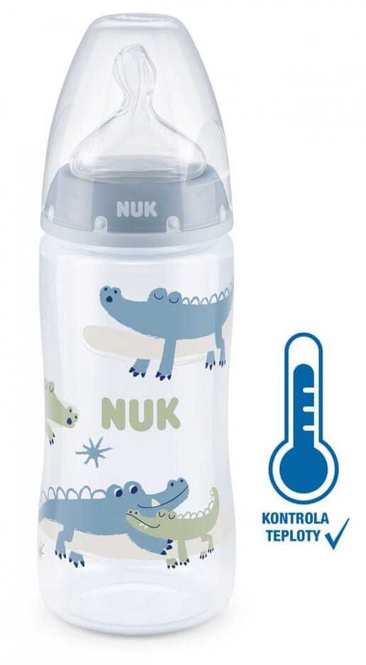 NUK FC+ láhev s kontrolou teploty 300 ml - modrá Nuk