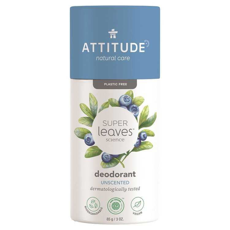 ATTITUDE Deodorant přírodní tuhý Super leaves - bez vůně 85 g Attitude