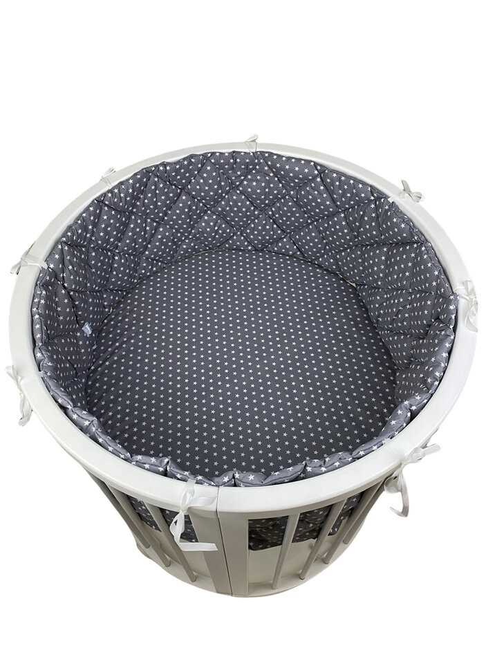 MIMIKO Mantinel Basic Šedý+bílé hvězdy Mimiko