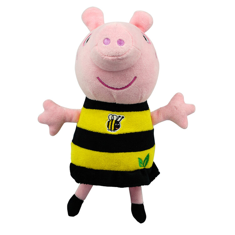 PEPPA Pig ECO plyšová Peppa 20cm včelkové šaty 0+ PEPPAPIG