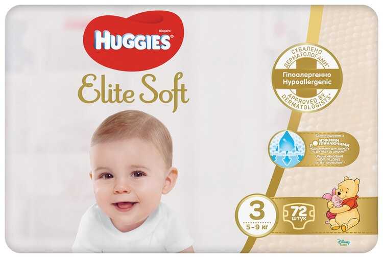 HUGGIES® Pleny jednorázové Elite Soft vel. 3 72 ks Huggies
