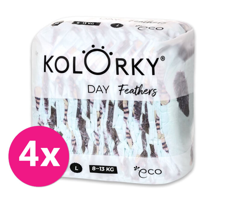 4x KOLORKY DAY Pleny jednorázové eko