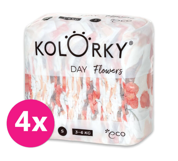 4x KOLORKY DAY Pleny jednorázové eko