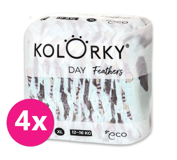 4x KOLORKY DAY Pleny jednorázové eko