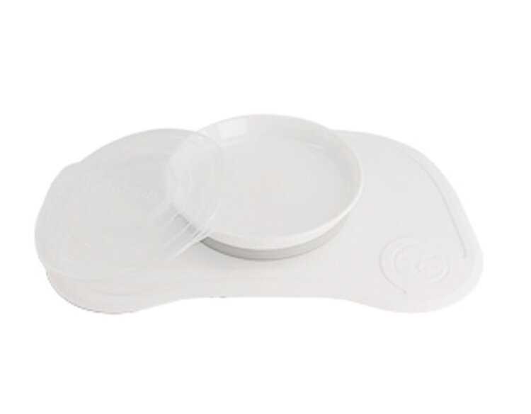 TWISTSHAKE Podložka Click-mat Mini s talířem bílá Twistshake