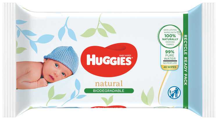 HUGGIES® Ubrousky vlhčené Biodegradable 48 ks Huggies