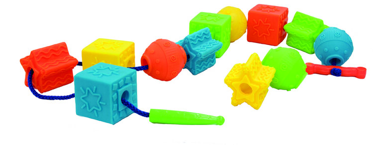 TEDDIES Provlékačka tvary gumové 12 ks