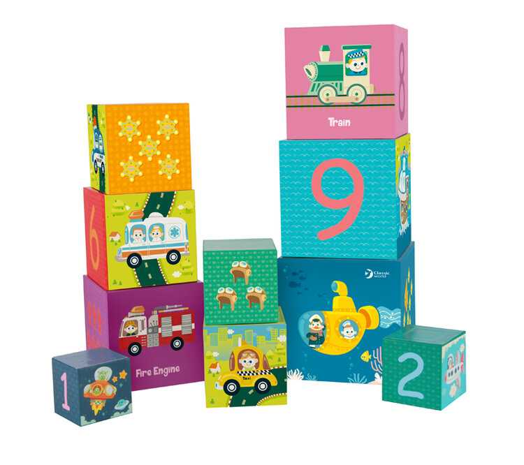 TEDDIES Kubus pyramida skládanka hranatá 18m+ Teddies