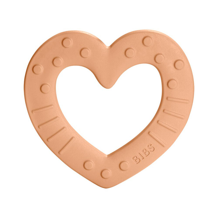 Bibs Baby Bitie kousátko Heart Peach Bibs