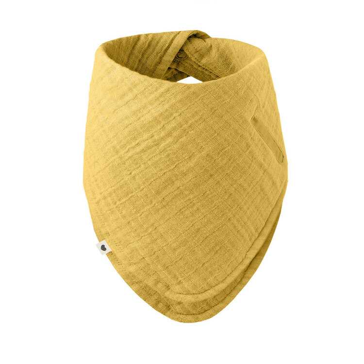 Bibs Bandana mušelínový slintáčik z BIO bavlny Mustard Bibs