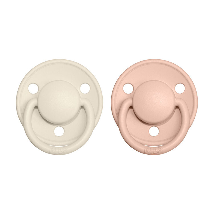 Bibs De Lux silikon Ivory blush 2 ks Bibs