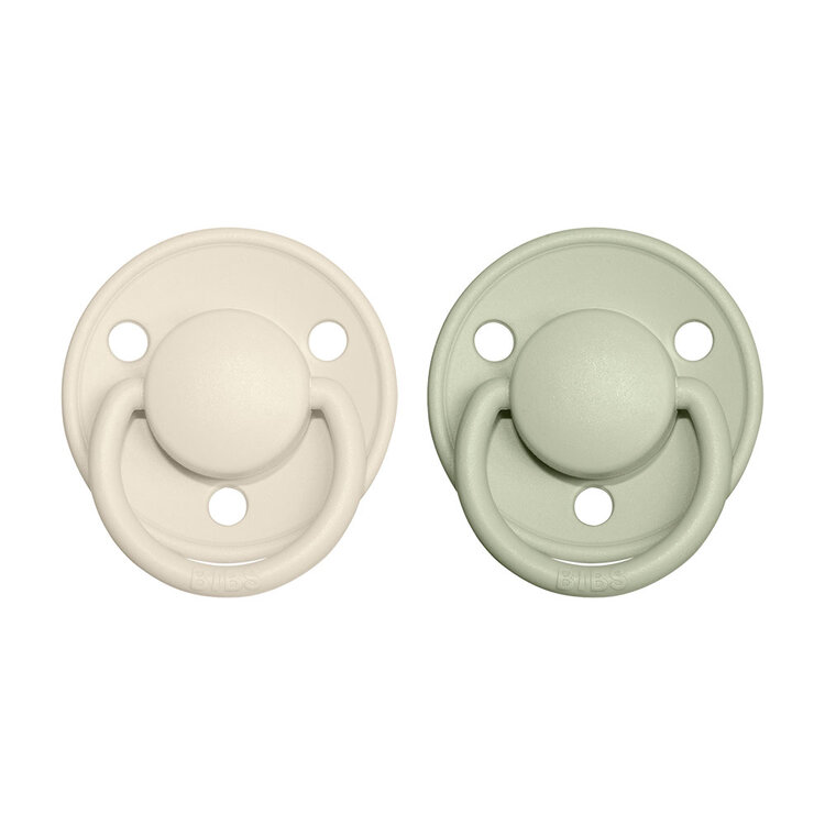 Bibs De Lux silikon Ivory sage 2 ks Bibs