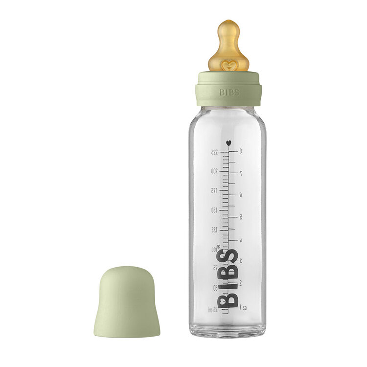Bibs Baby Bottle skleněná láhev Sage 225 ml Bibs