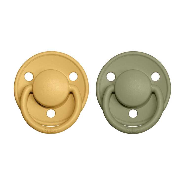 Bibs De Lux silikon Honey bee olive 2 ks Bibs