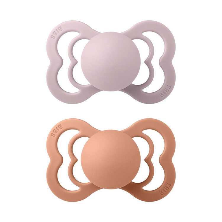 Bibs Supreme ze silikonu 2ks Pink Plum / Peach Bibs