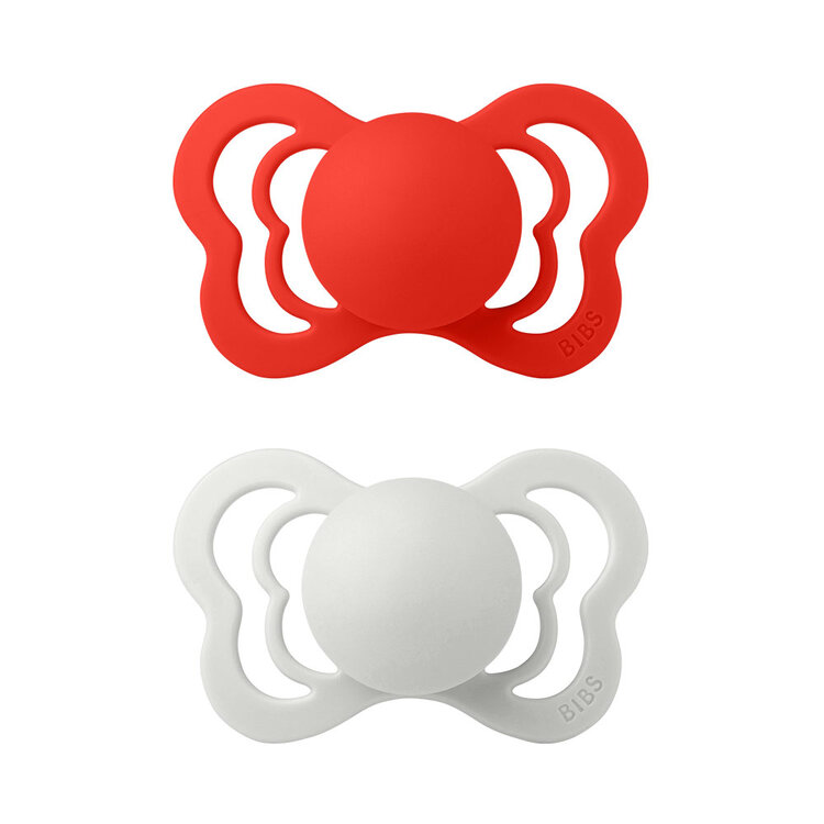 Bibs Couture ortodontické z přírodní kaučuk 2ks Candy Apple / Haze Bibs