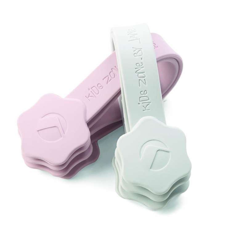 JANÉ Úchyty silikónové s magnetem Boho Pink 4 ks Jané