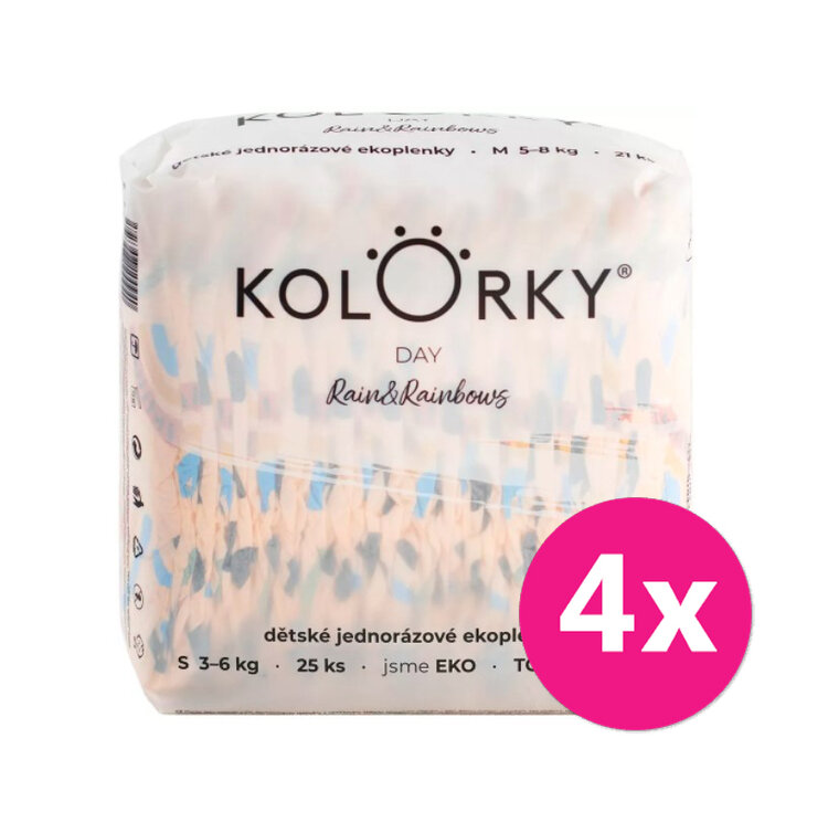 4x KOLORKY DAY Pleny jednorázové eko