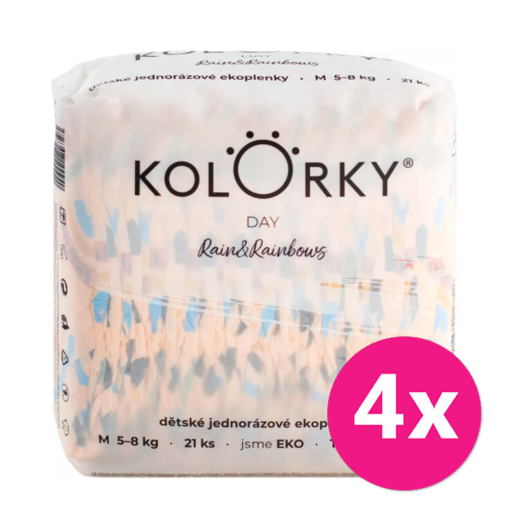 4x KOLORKY DAY Pleny jednorázové eko