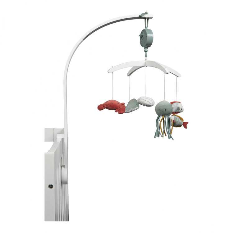 LITTLE DUTCH Dřevěný kolotoč bílý ocean Mint Little Dutch