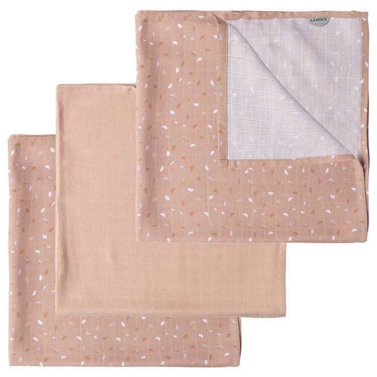 LUMA Plenka mušelínová z bambusu 70x70 cm 3ks Half Moon Luma