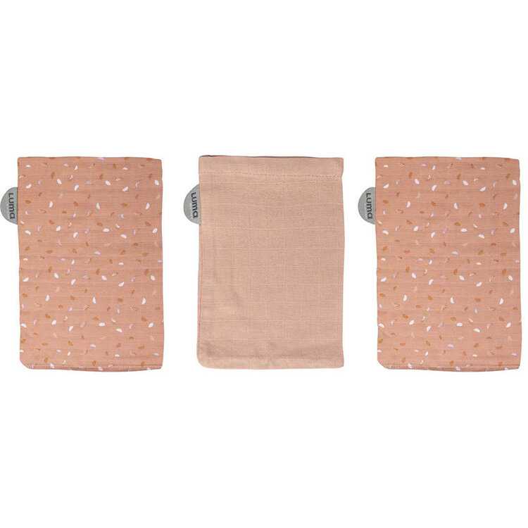 LUMA Žínky mušelínové Bambus Half Moon 3ks Luma