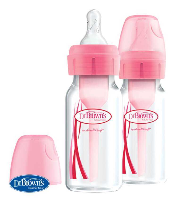 Dr.Browns láhev antikolik Options úzká plast růžová SB42305 2x120ml Dr.Brown´s