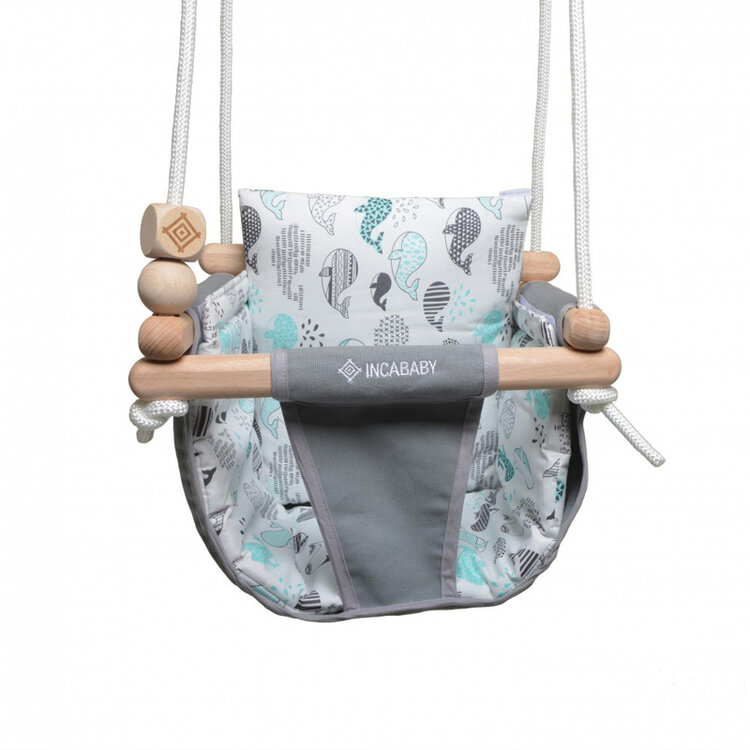 INCABABY Houpačka Junior Swing Whale Incababy