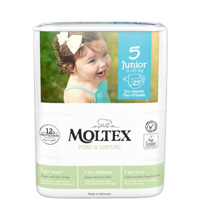 MOLTEX Pure&Nature Pleny jednorázové 5 Junior (11-25 kg) 25 ks Moltex