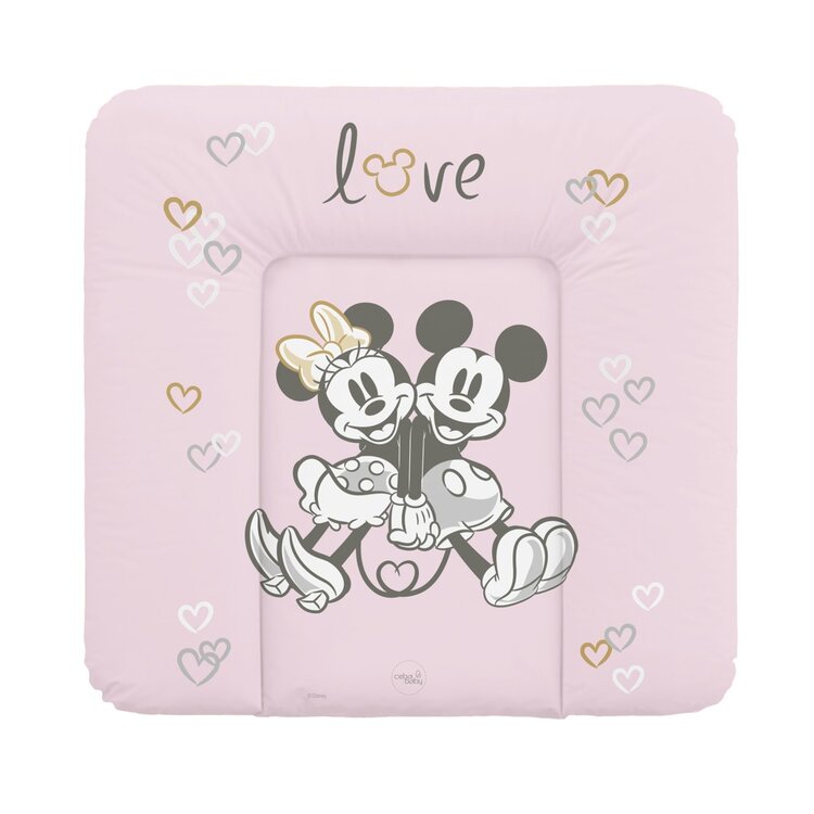 CEBA Podložka přebalovací měkká na komodu (75x72) Disney Minnie & Mickey Pink Ceba