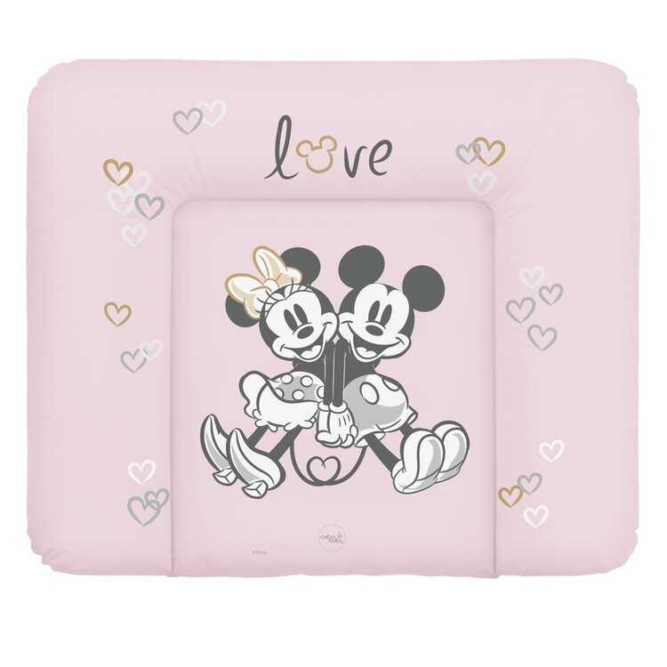 CEBA Podložka přebalovací měkká na komodu (85x72) Disney Minnie & Mickey Pink Ceba