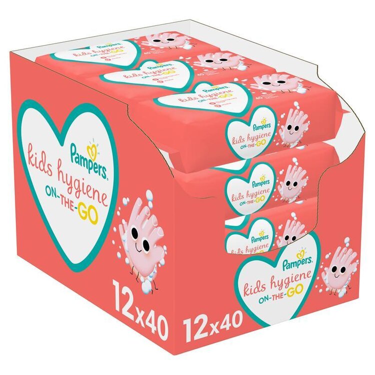 Pampers Dětské Čisticí Ubrousky Na Cesty 480 ks Pampers