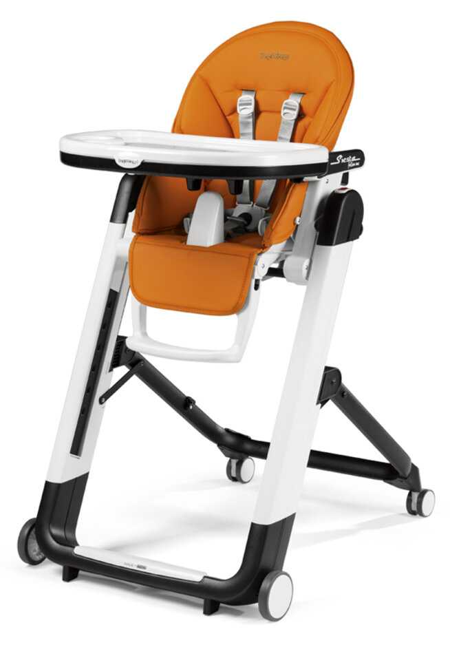PEG PÉREGO Židlička jídelní Siesta Follow Me Arancia 2022 Peg Perego
