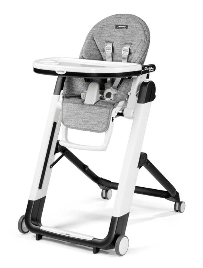 PEG PÉREGO Židlička jídelní Siesta Follow Me Wonder Grey 2022 Peg Perego