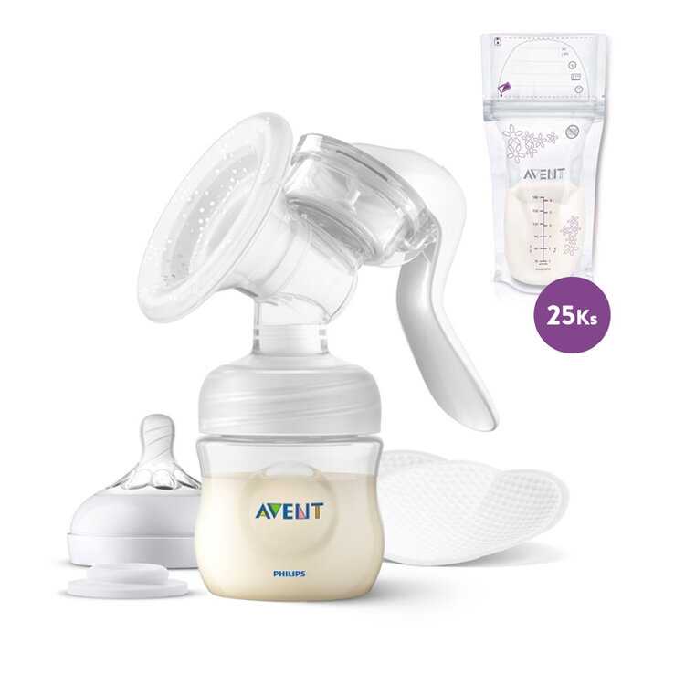 Philips AVENT manuální a Sáčky na mléko 180 ml 25 ks Philips Avent