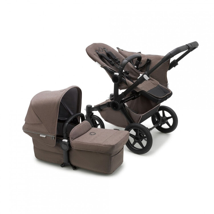 BUGABOO Donkey 5 Mineral Kompletní kočárek Mono Mineral Black/Taupe Bugaboo