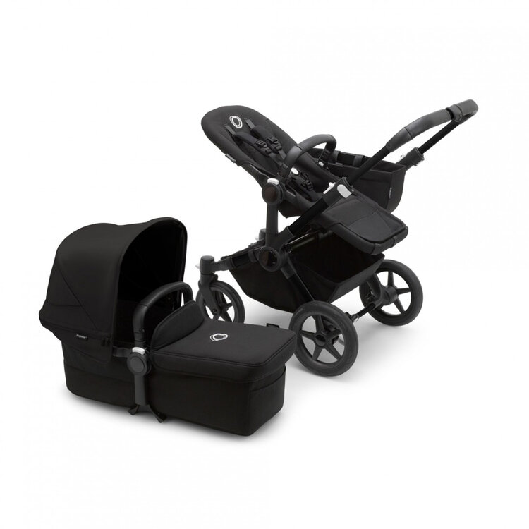 BUGABOO Donkey 5 Kompletní kočárek Mono Black/Midnight black-Midnight black Bugaboo