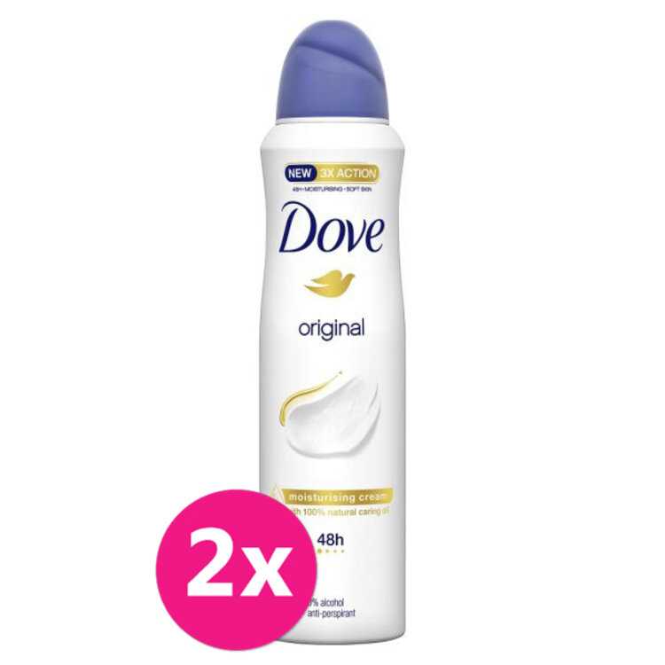 2x DOVE deo spray Original 150 ml (antiperspirant) Dove