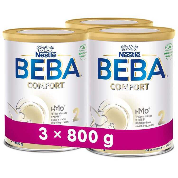 3x BEBA COMFORT 2 HM-O 800 g - Pokračovací kojenecké mléko Nestlé