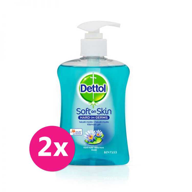 2x DETTOL Mýdlo tekuté Vůně moře 250 ml Dettol