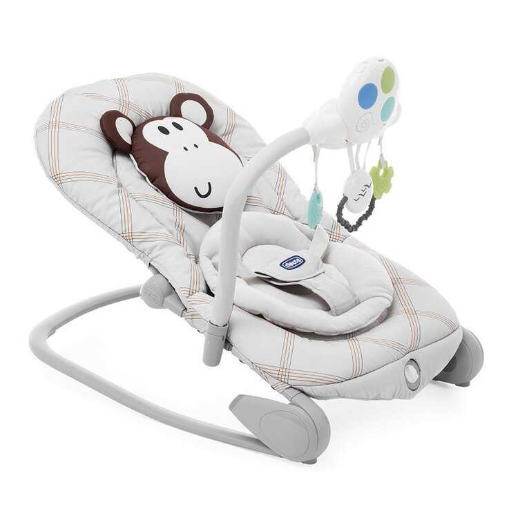 CHICCO Houpátko s melodií Balloon - Monkey 0m+