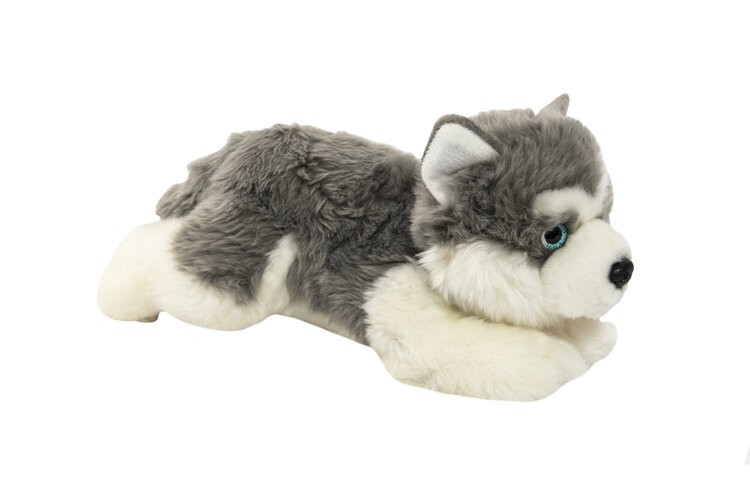 TEDDIES Pes/pejsek ležící Husky 0+ Teddies