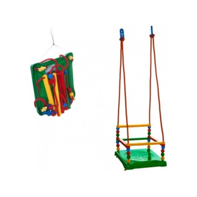 TEDDIES Houpačka plast 35x34 cm zelená Teddies