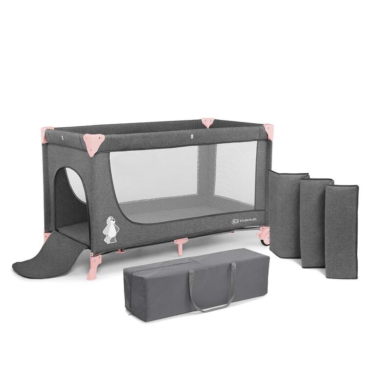 KINDERKRAFT Postýlka cestovní Joy Pink Kinderkraft