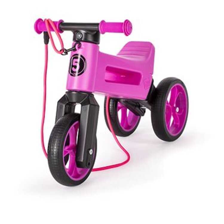 TEDDIES Odrážedlo FUNNY WHEELS Rider SuperSport fialové 2v1 Teddies