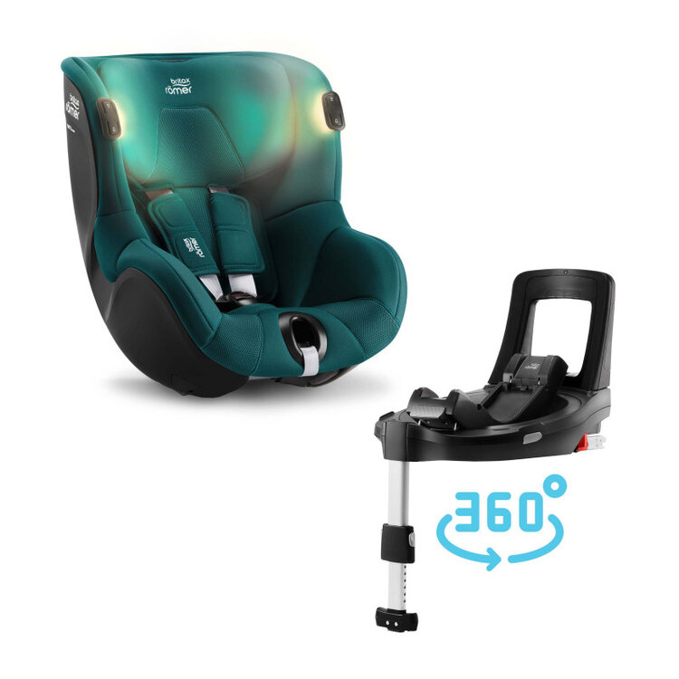 BRITAX Dualfix 3 i-Size Bundle Flex iSense 2022 atlantic green Britax Römer